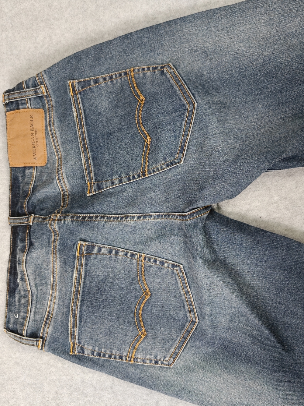 American Eagle Men's Blue Slim Straight Jeans - Picture 6 of 6
